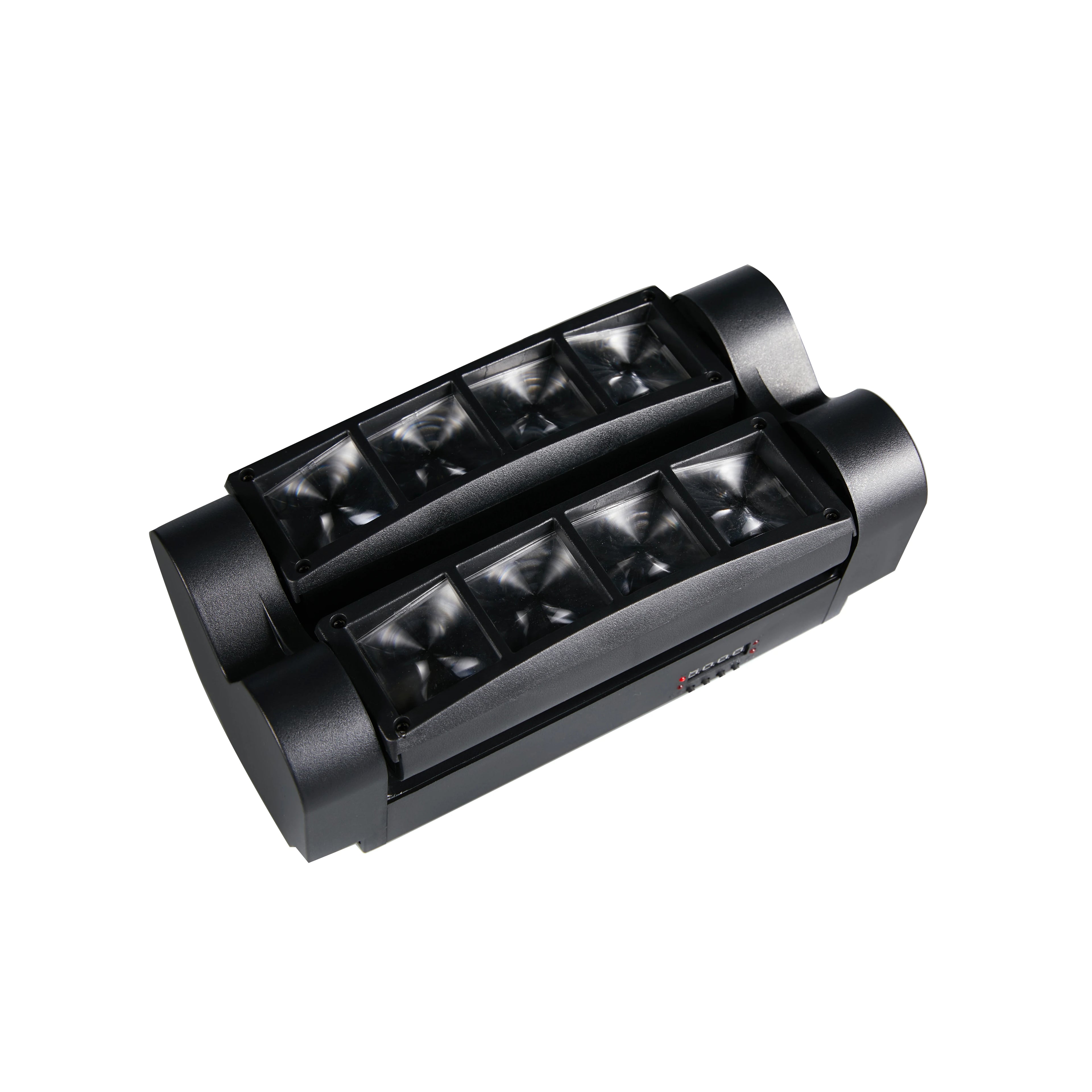 Spider Moving Head Light 8x10W LEDs Beam DJ Lights RGBW Sound Activated and DMX-512 Control for Party Pub Festival Disco Show We