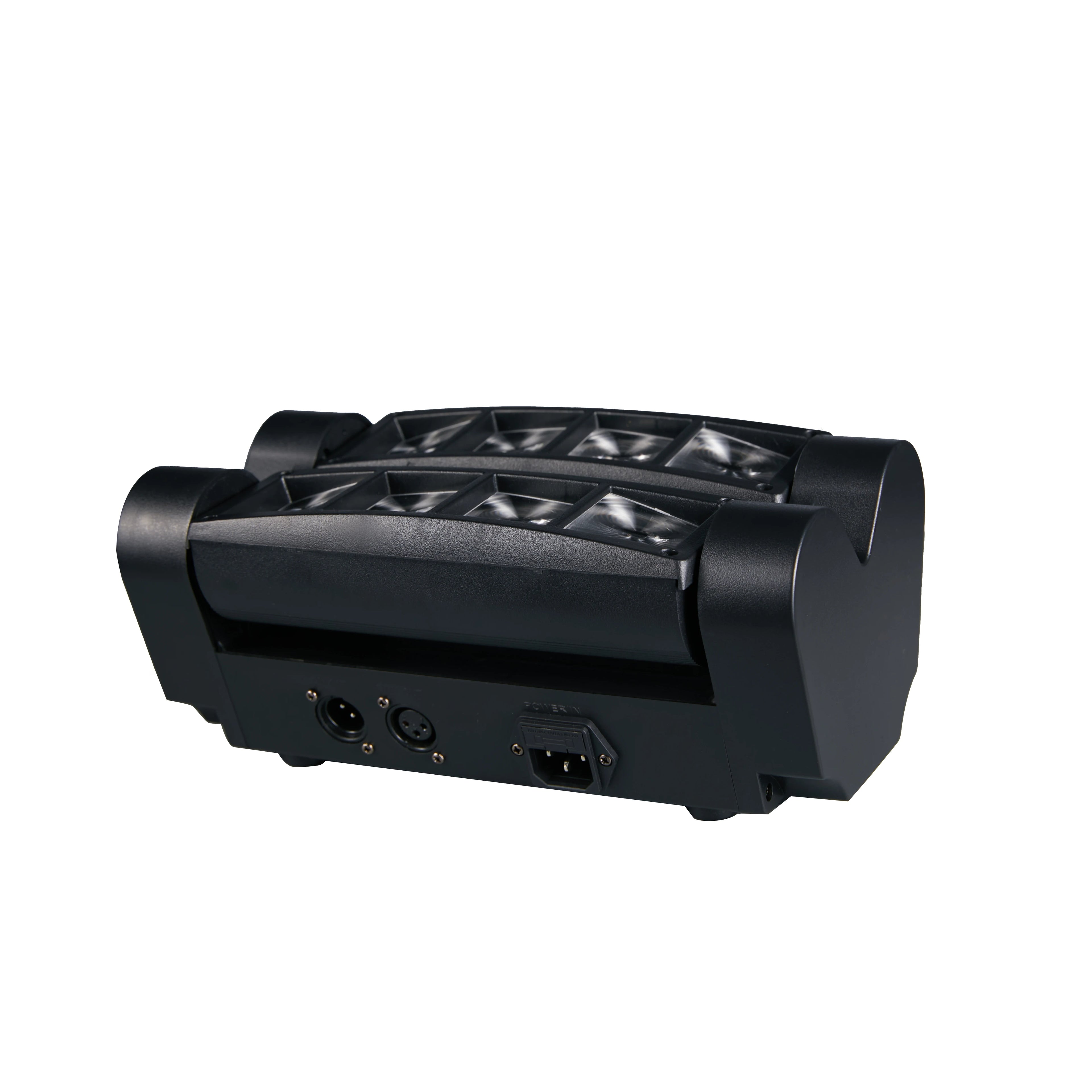 Spider Moving Head Light 8x10W LEDs Beam DJ Lights RGBW Sound Activated and DMX-512 Control for Party Pub Festival Disco Show We