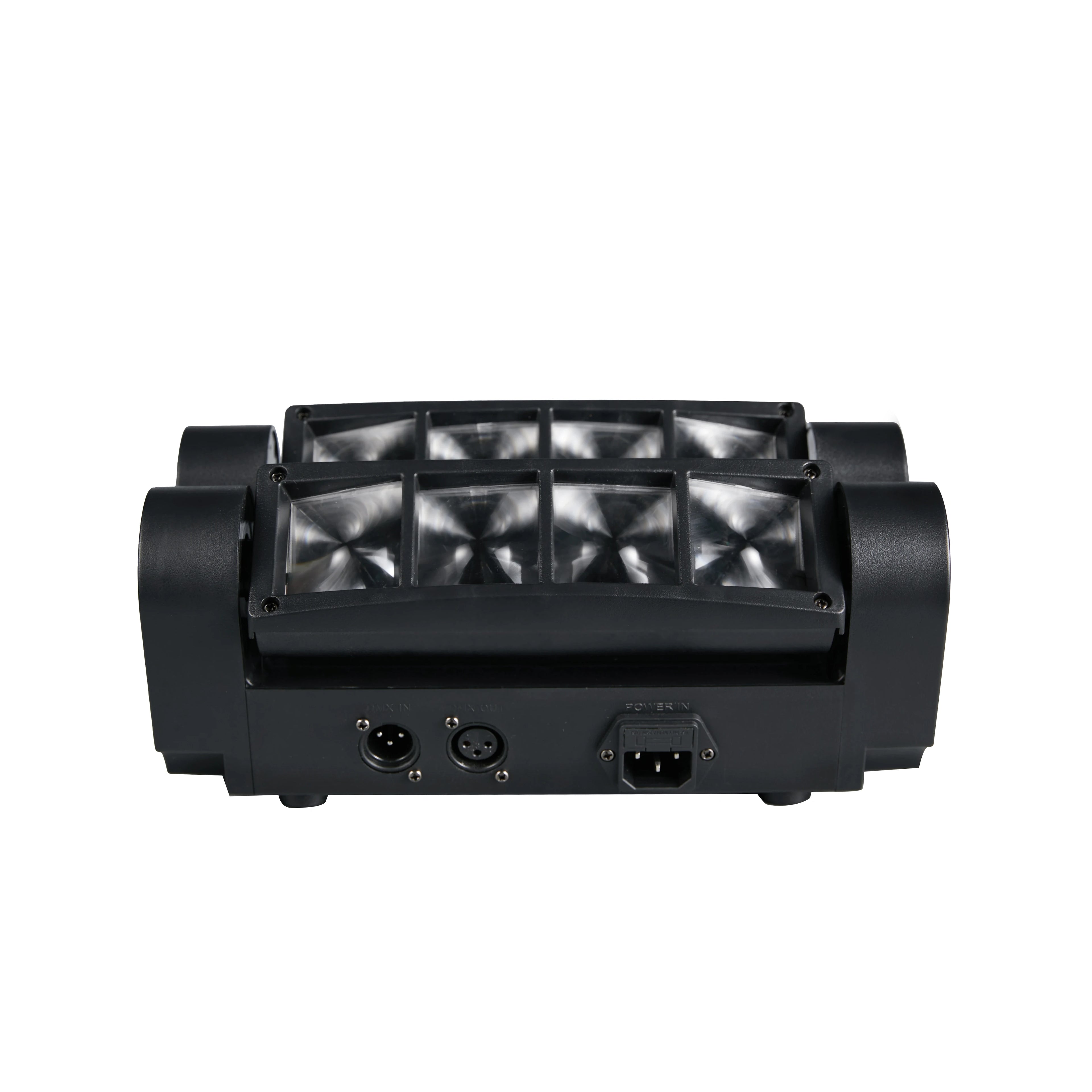 Spider Moving Head Light 8x10W LEDs Beam DJ Lights RGBW Sound Activated and DMX-512 Control for Party Pub Festival Disco Show We