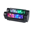 Spider Moving Head Light 8x10W LEDs Beam DJ Lights RGBW Sound Activated and DMX-512 Control for Party Pub Festival Disco Show We